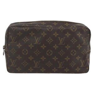 LOUIS VUITTON Monogram Trousse Toilette 28 Clutch Bag M47522 LV Auth 158334